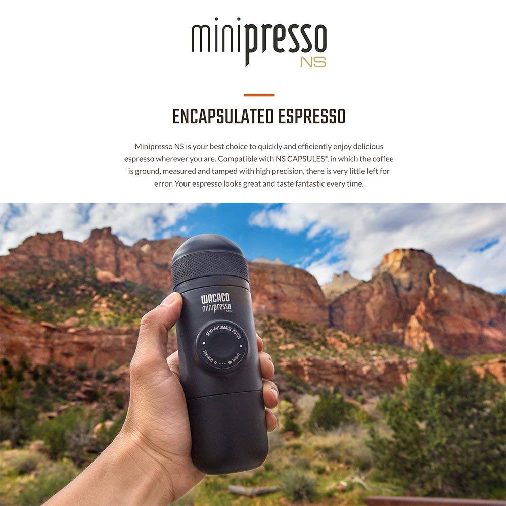 Bình Pha Cà Phê Espresso Đa Năng Wacaco MiniPresso NS Đi Phượt