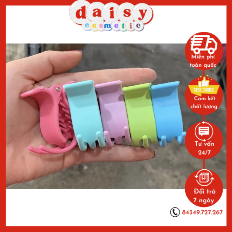 [ SIÊU RẺ ] Bán Sỉ 1 Lố 12 Chiếc Kẹp Tóc Càng Cua 3 Răng Nhám Nhiều Màu Sắc