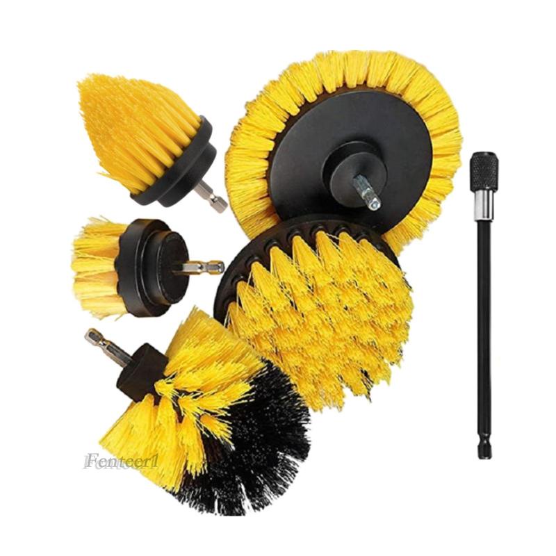 Set 6 Đầu Cọ Vệ Sinh Nhà Cửa Gắn Máy Khoan Tiện Lợi Fenteer1