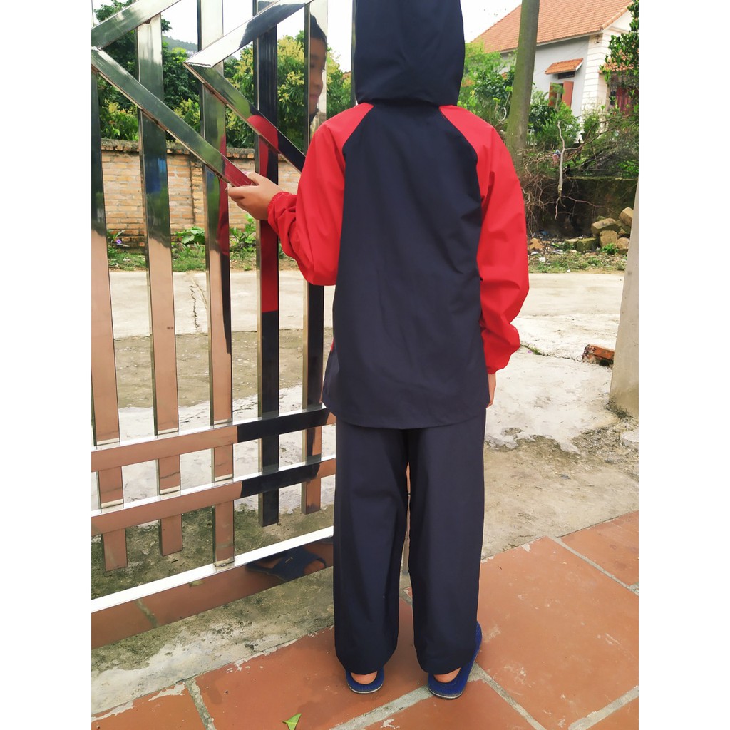 Áo mưa bộ  trẻ em 2 lớp