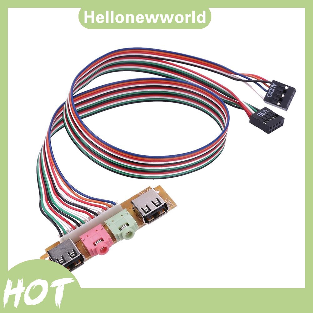 Dây cáp nối bo mạch chủ với phụ kiện cắm usb/ âm thanh gắn cổng trước máy tính