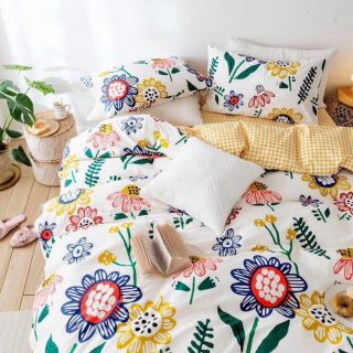 Bộ cotton poly nhập khẩu- hoa mặt trời