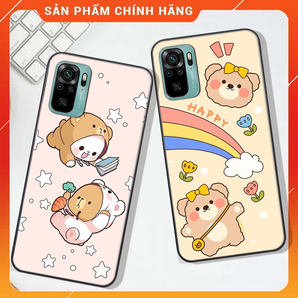 Ốp lưng Xiaomi REDMI NOTE 10 in hình Gấu xinh xắn, Bò sữa đáng yêu,  ĐẸP -  RẺ - XINH - ĐỘC ĐÁO