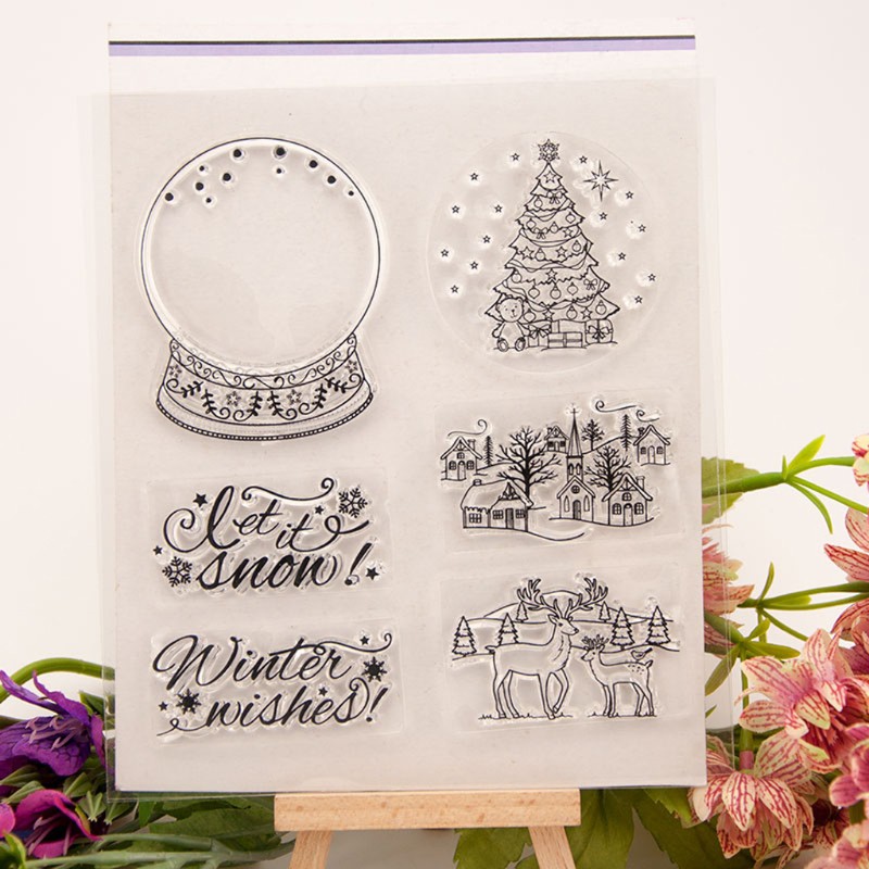 love* Tree DIY Silicone Clear Stamp Cling Seal Scrapbook Embossing Album Decor Craft