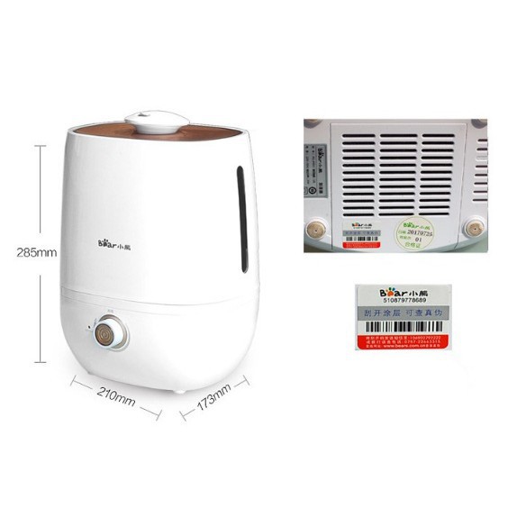 [Mã 253ELSALE hoàn 7% đơn 300K] [Hàng Chính Hãng] Máy Phun Sương Tạo Ẩm Màng Lọc Không Khí Ag Bear- bảo hành 12 tháng