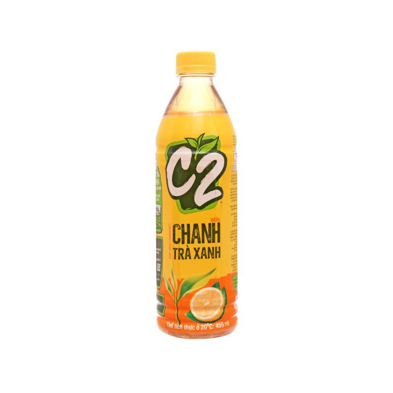 Trà xanh C2 hương chanh 455ml