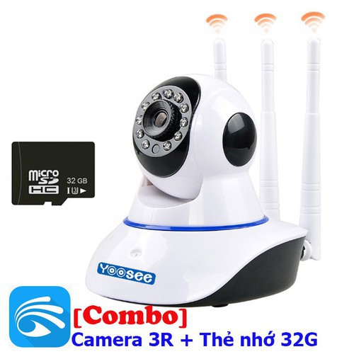 [Combo Thẻ Nhớ 32G- BH 12 Tháng]CAMERA WIFI - YOOSEE WIFI SIÊU NÉT 2.0 FULL HD MỚI, Quay Đêm, Đàm Thoại Trực