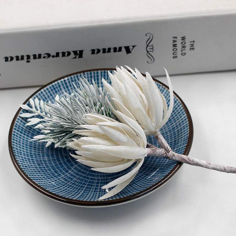 Cành hoa cỏ thông nhân tạo trang trí giáng sinh / tiệc cưới / scrapbook