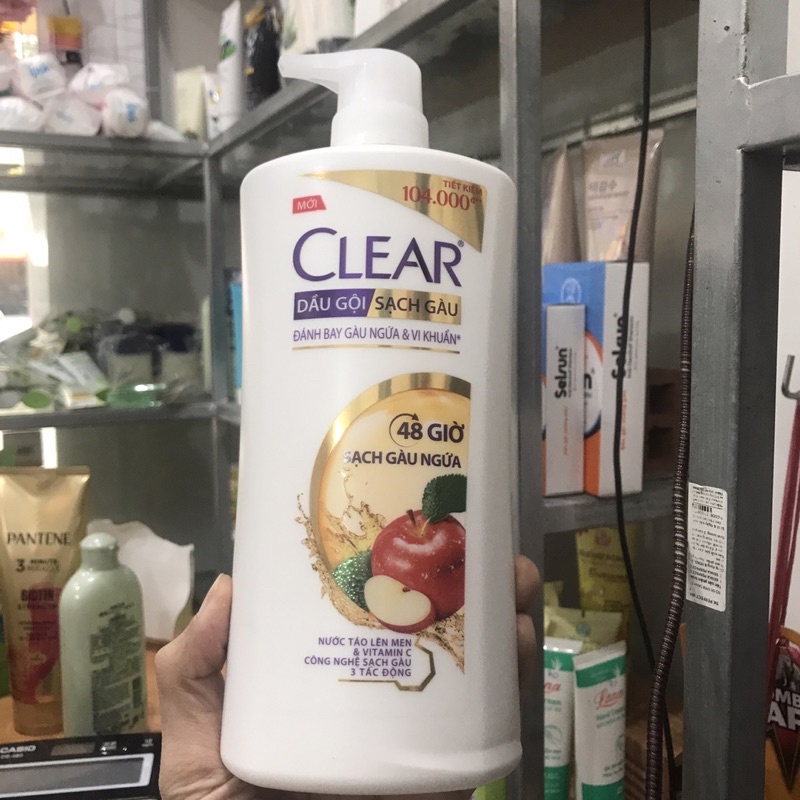 Dầu Gội Clear Sạch Gàu Đánh Bay Gàu Ngứa &amp;Vi Khuẩn 48 Giờ 880g