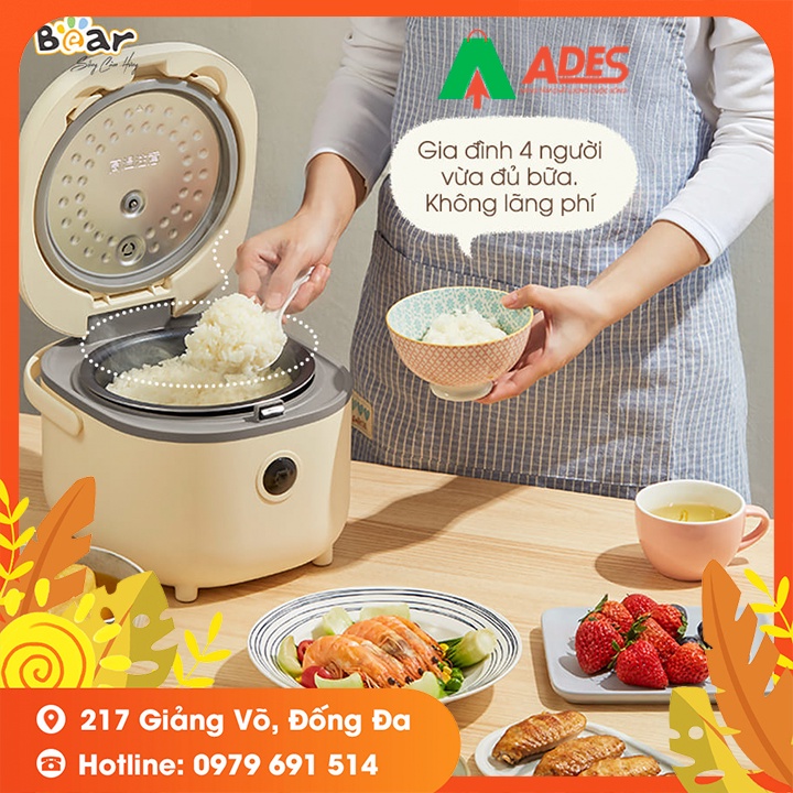 Nồi cơm điện Bear SUBE015 - BẢN QUỐC TẾ - Bảo Hành Chính Hãng 12 Tháng - Nấu Cơm, Nấu Cháo, Giữ Ấm, Làm Bánh - NEW 2021