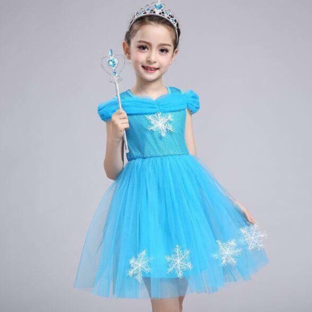 Đầm elsa hoa tuyết