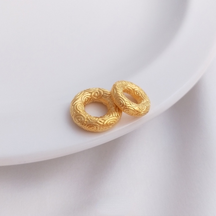 Nhẫn Nối Vòng Tay Bện Thủ Công Màu Cát Vàng Họa Tiết Hạt Giấy Màu Sắc diy