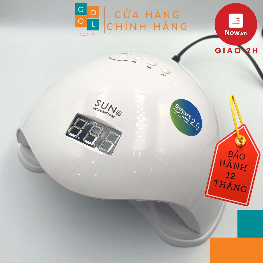 [ BẢO HÀNH 12 THÁNG] Máy hơ gel nail Sun 5 TEM XANH MÀU HỒNG -UV/LED 48W