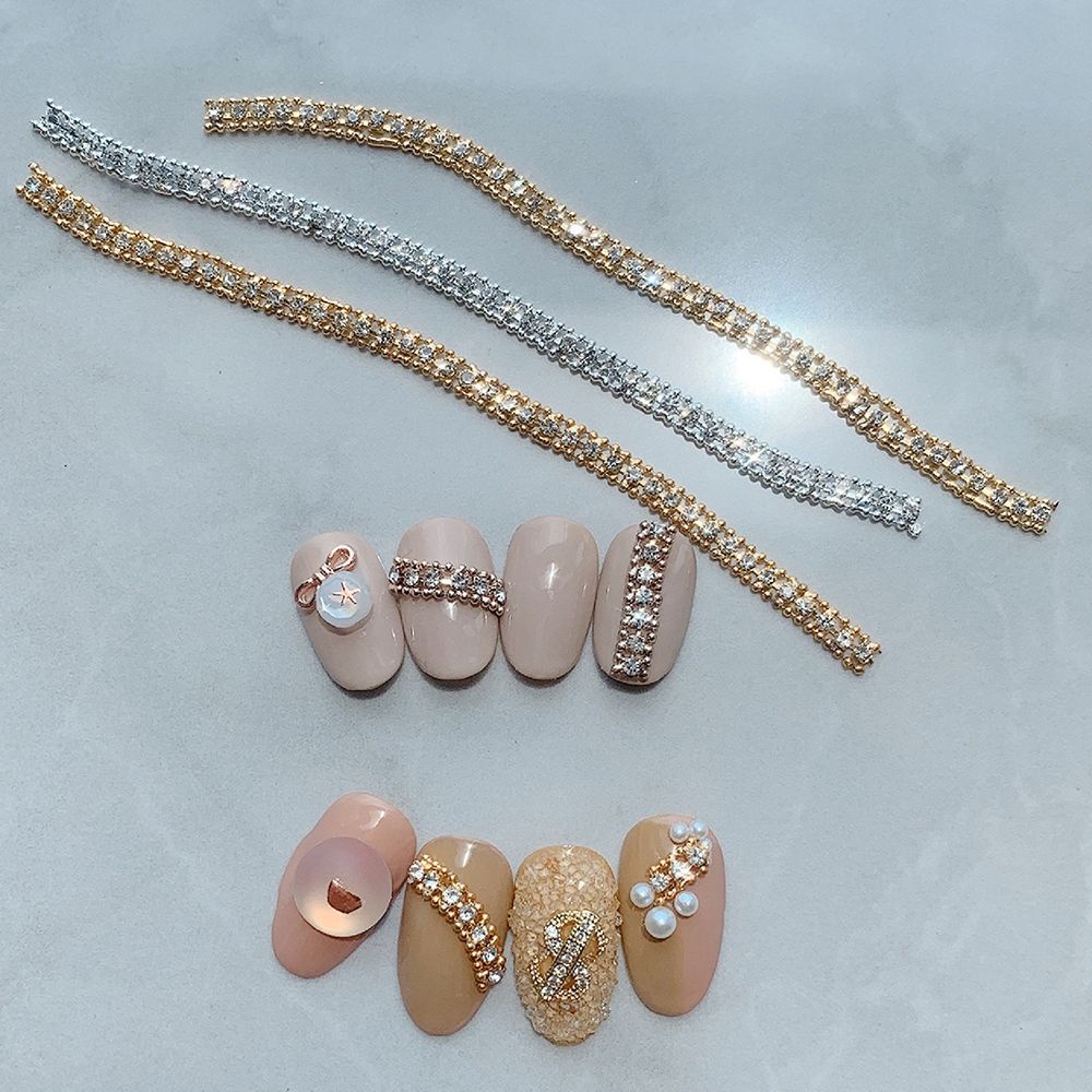 [Hàng mới về] Chuỗi trang trí móng tay nghệ thuật 3D 10cm sành điệu DIY