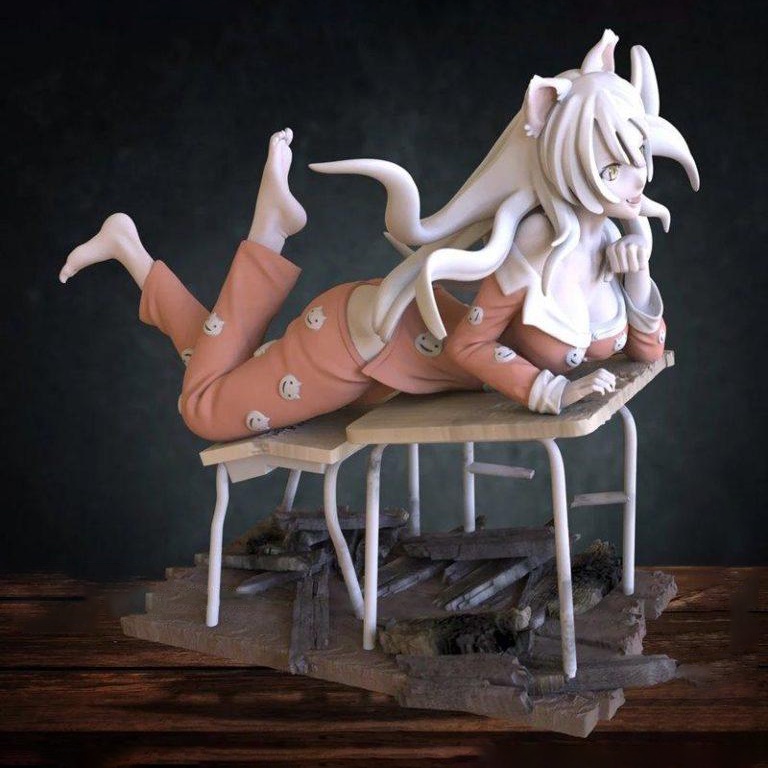 Mô Hình Bakemonogatari Hanekawa 18+ Bằng Chất Liệu Nhựa Resin - Cao 13 cm