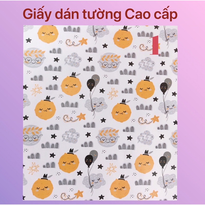 [Sale] Giấy dán tường giá rẻ phòng ngủ , nhà bếp kích thước khổ 7 9x 52cm