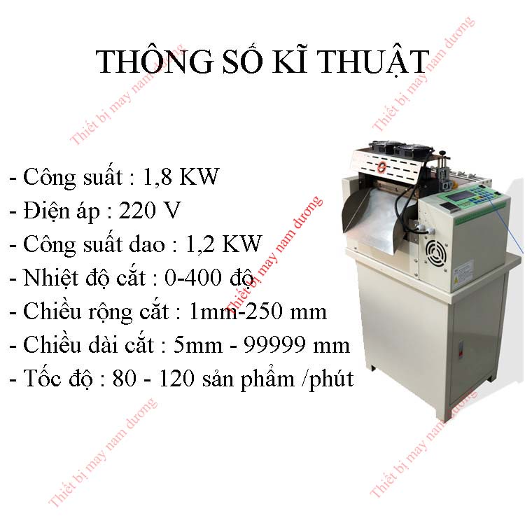 Máy cắt nhãn mác  dây viền  tự động cắt dây đai đa năng lớn dao cắt rộng 25 cm ( bảo hành 12 tháng )