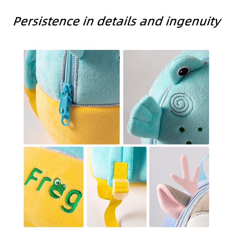 Ba Lô Đeo Vai mini Bằng Vải Bông Siêu Nhẹ Chống Mài Mòn In Hình Kỳ Lân Dễ Thương Thời Trang Hàn Quốc Cho Bé 1-6 Tuổi