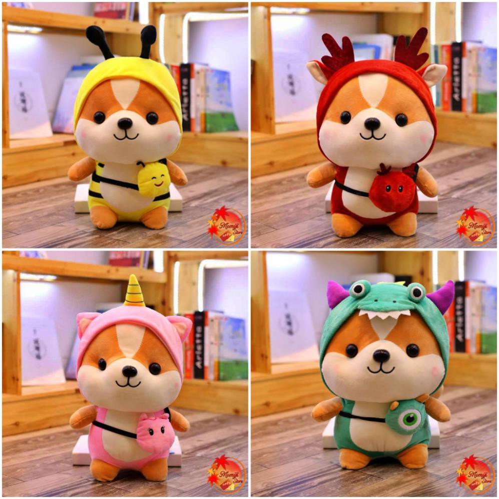 Gấu Bông Chó Shiba Cosplay Cute mềm mịn Size 25 cm | BigBuy360 - bigbuy360.vn