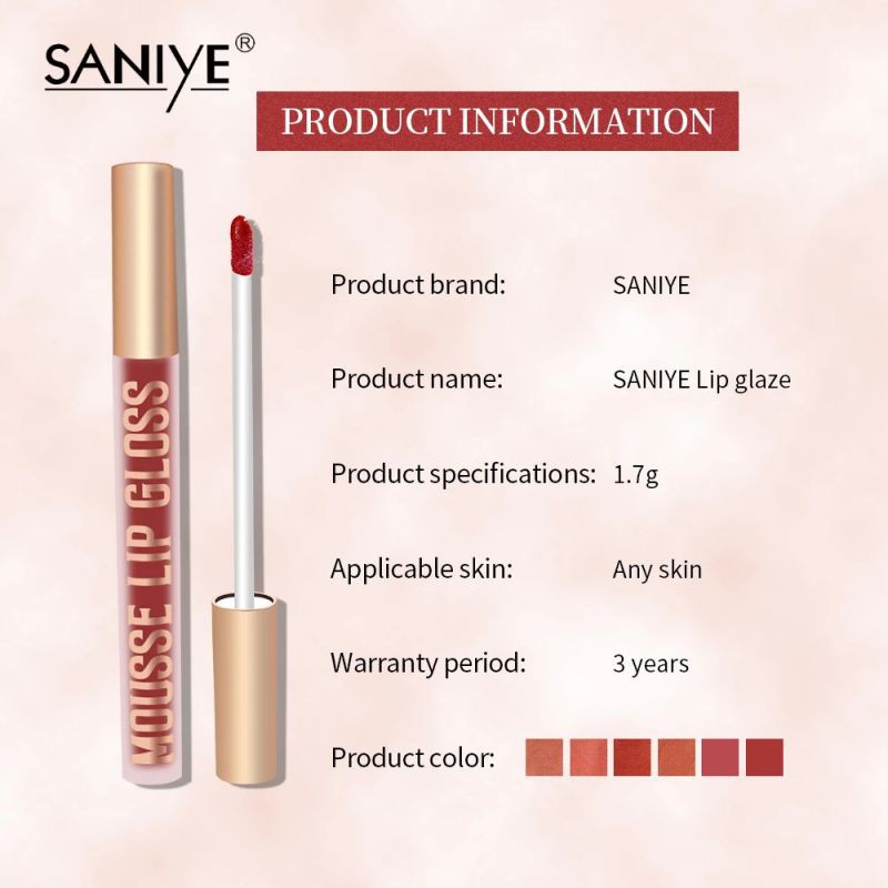 (Hàng Mới Về) Son Kem Màu Lì Không Thấm Nước Lâu Trôi Dưỡng Ẩm Saniye | BigBuy360 - bigbuy360.vn