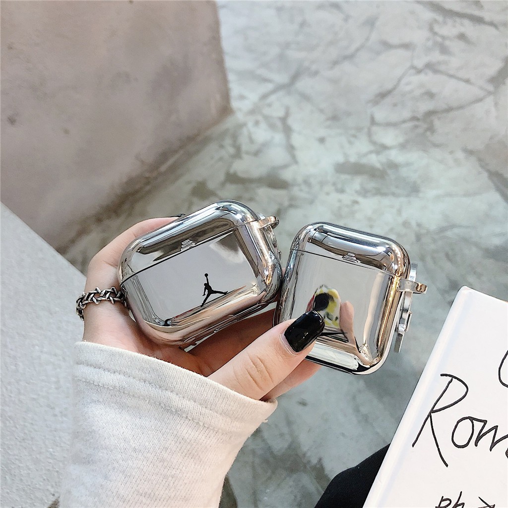 Vỏ bảo vệ hộp sạc tai nghe bằng silicon mạ cho iPhone AirPods Pro AirPods 1 AirPods 2 | BigBuy360 - bigbuy360.vn