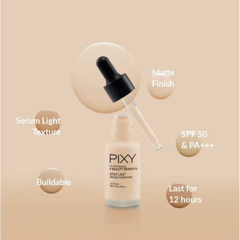 (hàng Mới Về) Kem Nền Pixy Stay Lâu Trôi Spf 50 Pa + + + | BigBuy360 - bigbuy360.vn