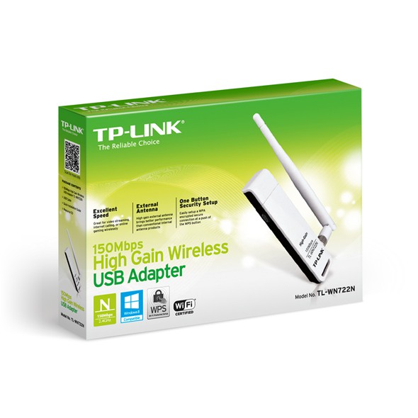 USB thu sóng wifi có An Ten TP-Link WN722N 150Mbps (Trắng)