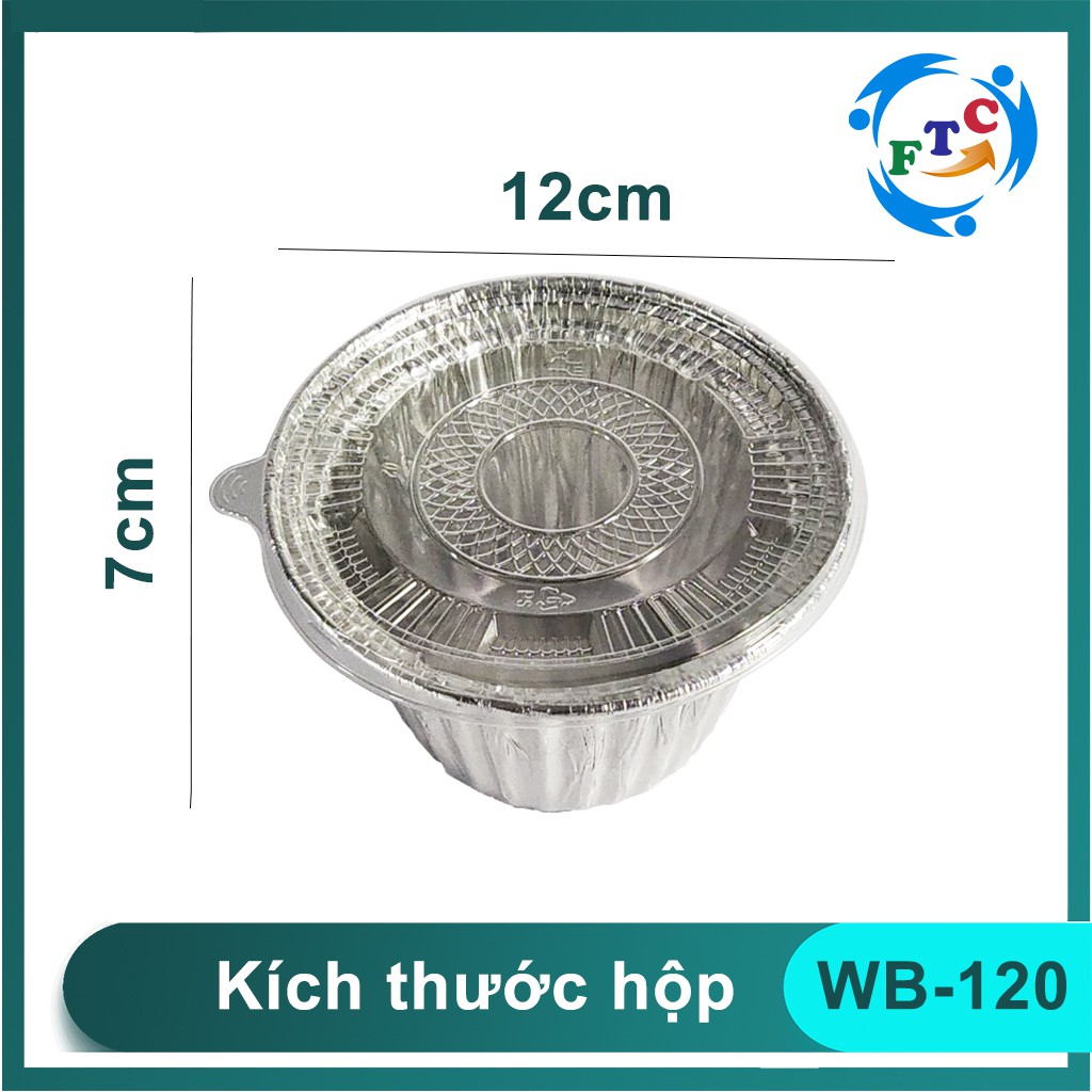 Khay nhôm Ftc chén giấy bạc 400ml siêu tiện lợi dùng 1 lần MS120