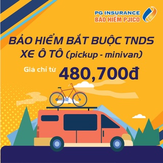 Toàn Quốc [E-voucher] PJICO - Bảo hiểm TNDS bắt buộc xe ô tô không kinh doanh - Loại Pickup, Minivan