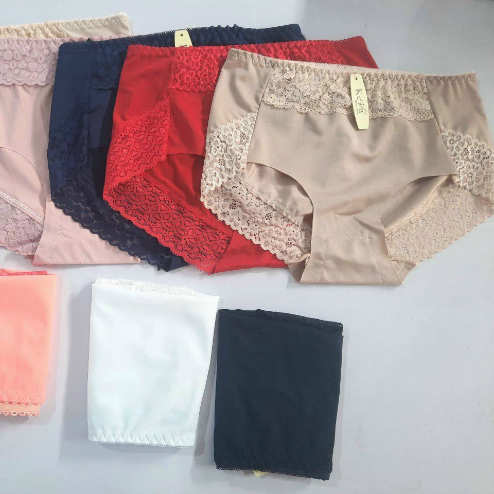 Quần lót su mềm , quần chip nữ pha ren QL65 mông 90cm đến 95cm không gian eva KGE | BigBuy360 - bigbuy360.vn