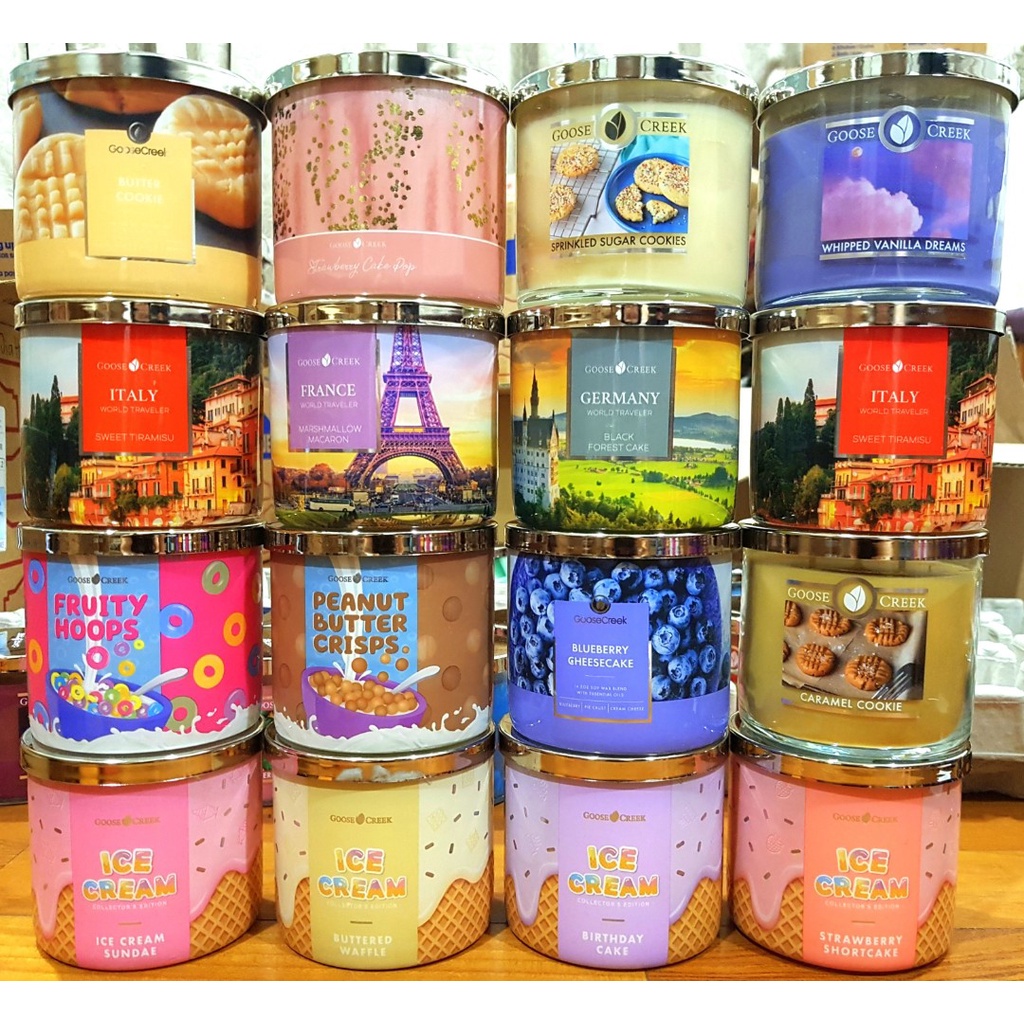 Nến thơm Goose Creek Candle - 3 bấc - Nhiều mùi siêu hot