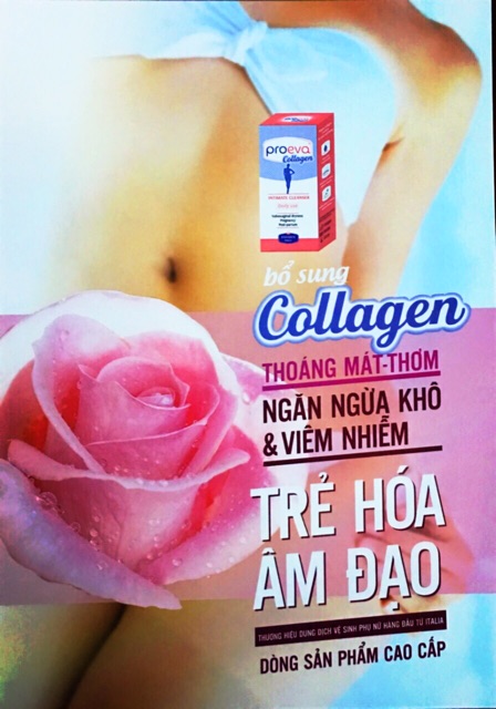 Dung dịch vệ sinh phụ nữ Proeva Collagen trẻ hóa âm đạo dung tích 125ml- hàng chính hãng