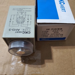 Relay timer, rơle thời gian, hẹn trễ CKC AH3-3 220V