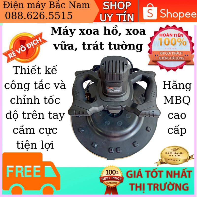 Máy xoa vữa, trát tường MBQ M2, máy xoa vữa 2 tay cầm phi 380mm