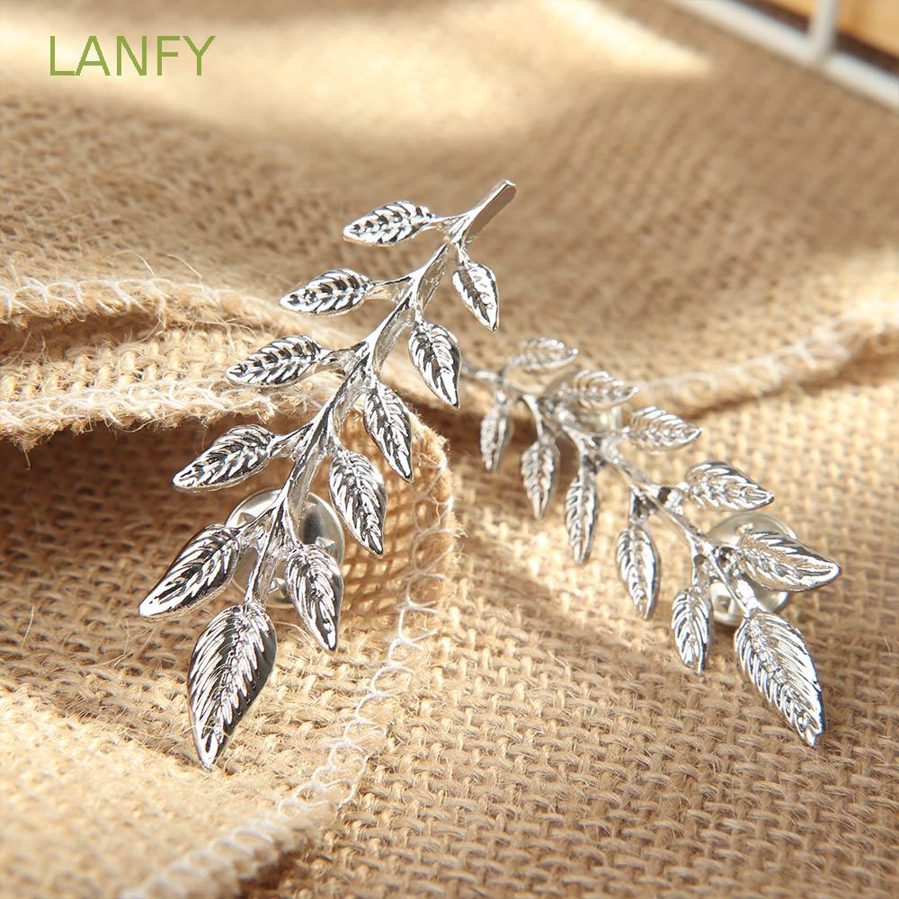 LANFY 2 Piece/Set Alloy Fashion Leaf Shape Gift Brooch