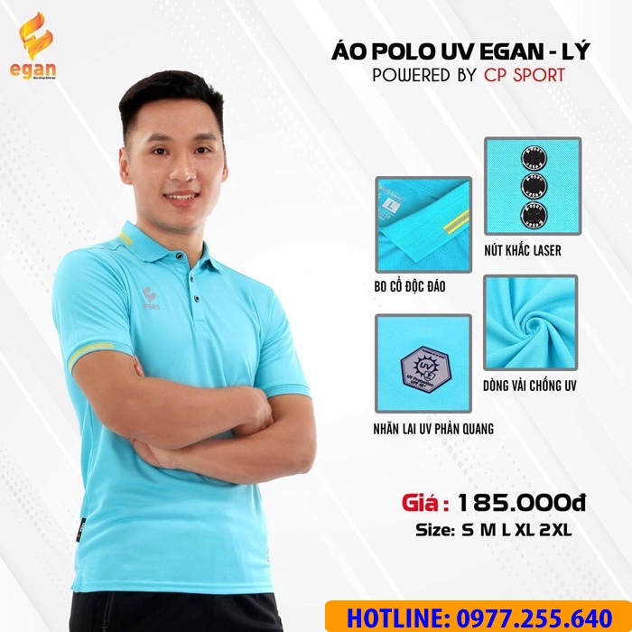Áo Polo UV Egan 02 Bảo Vệ Làn Da Phù Hợp Tập Luyện Thể Thao Đi Chơi Dạo Phố UV02 - Vicsport
