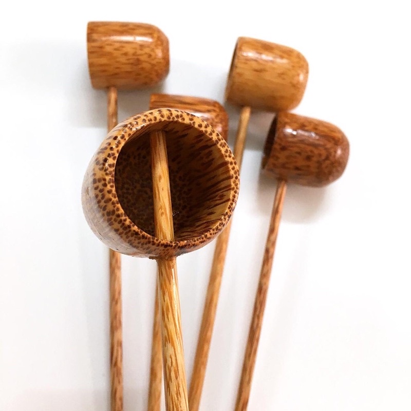 Gáo múc rượu, nước mắm, gáo múc tương bằng gỗ loại dày đẹp