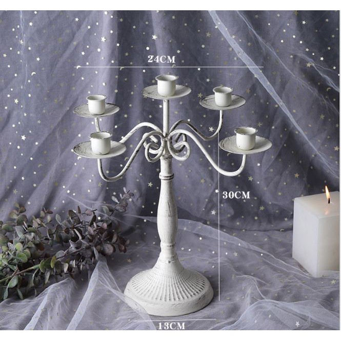 Chân nến vintage 5 tay 3 tay