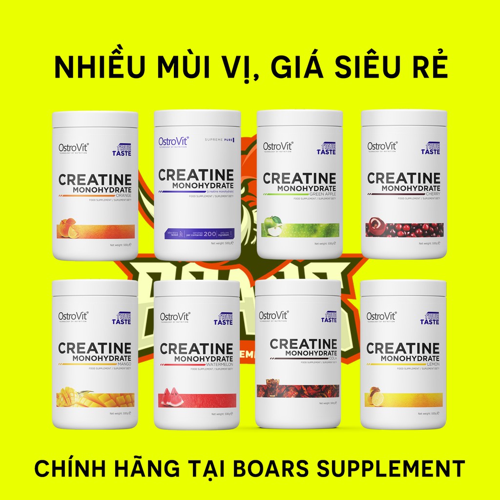 CREATINE MONOHYDRATE - TĂNG SỨC MẠNH, SỨC BỀN, PHÁT TRIỂN CƠ BẮP (100 LẦN DÙNG)