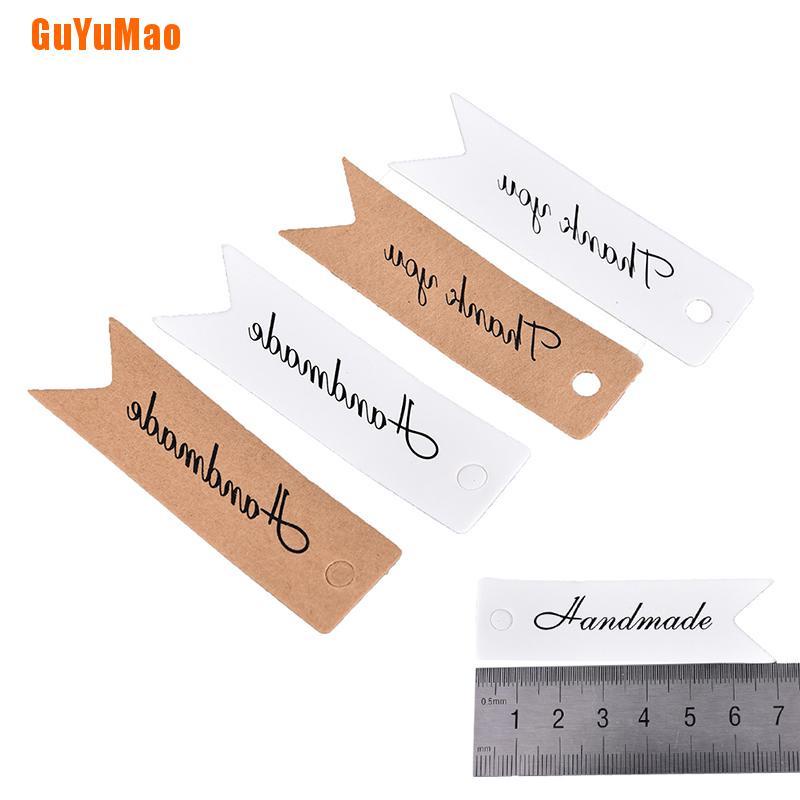 Set 100 Thẻ Tên Giấy Phong Cách Vintage Trang Trí Quà Tặng DIY