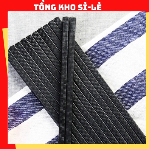 Đũa nhật, đũa nhựa bộ 10 đôi phong cách Nhật Bản, chống nấm mộc, đạt chỉ tiêu kháng khuẩn, tốt hơn đũa gỗ 2381