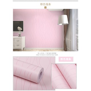 [Sale Sốc Xả Kho] Giấy Dán Tường Hồng Trơn 0.45*10m