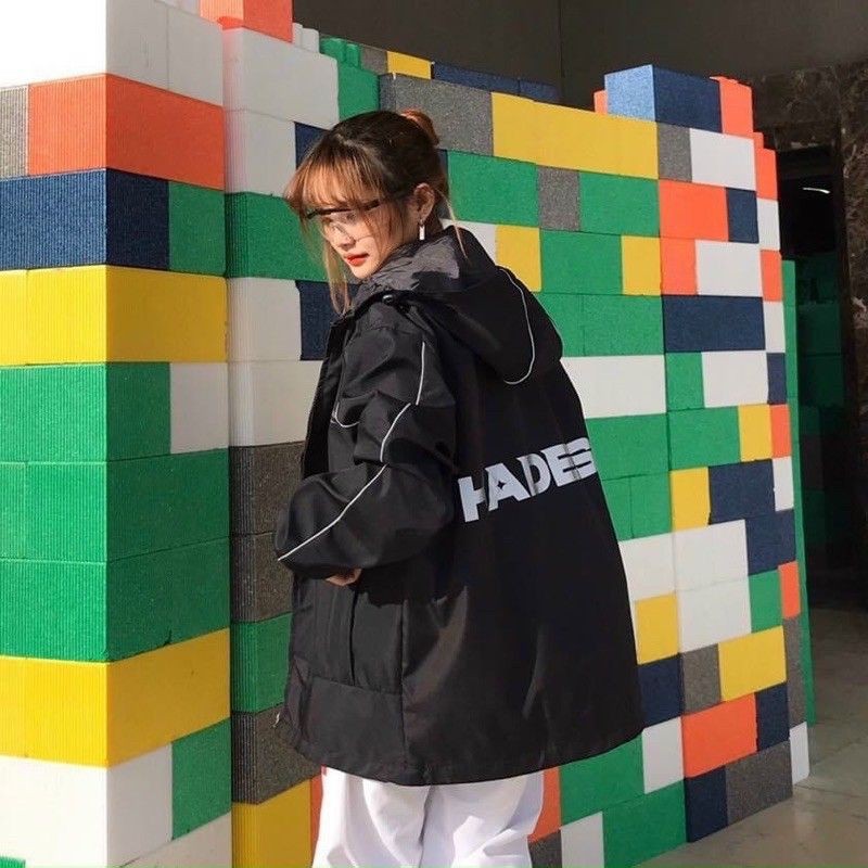 [Giá siêu rẻ] Áo khoác dù unisex hades viền nhí, 2 size cho nam và nữ | BigBuy360 - bigbuy360.vn