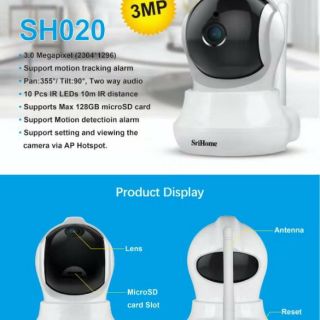 Camera giám sát Srihome SH020 siêu nét 3MP