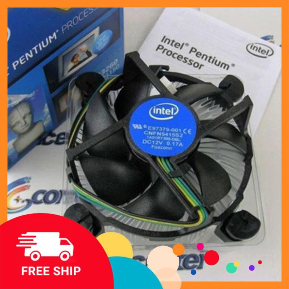 [Hàng xịn] Quạt làm mát máy tính Intel E97379-001 cho Core i3 i5 i7 LGA 1155 1156 1150 CPU