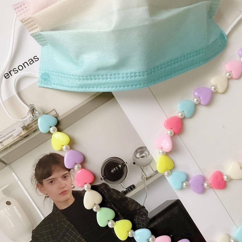 Dây Đeo Mắt Kính Bằng Nhựa Xỏ Hạt Hình Trái Tim / Ngôi Sao