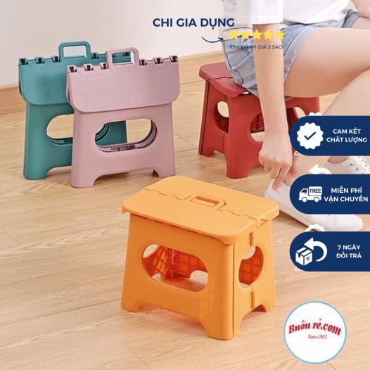Ghế đẩu gấp gọn Hokori Việt Nhật – Ghế nhựa Hokori màu pastel xếp gọn tiết kiệm không gian
