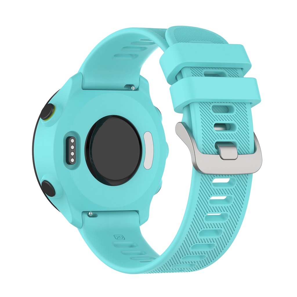 Dây Đeo Thể Thao Bằng Silicone 20mm Cho Garmin Forerunner 158 55 245 245M 645 Vivoactive 3