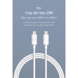 Cáp sạc nhanh Type-c to Type-c Xiaomi Zmi AL306E