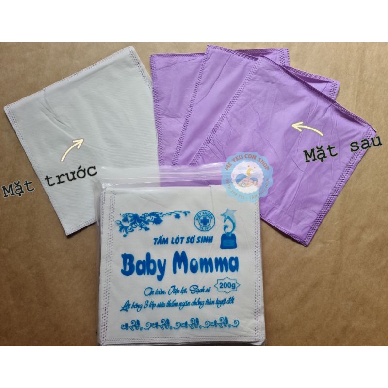 (HSD 2025) Miếng lót sơ sinh/ Miếng lót phân xu Baby Momma 200g